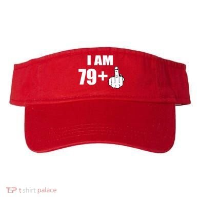 I Am 80 Middle Finger 80th Birthday Gift Visor