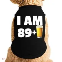 I Am 89 Plus Beer 90th Birthday Doggie Tank thumb 0