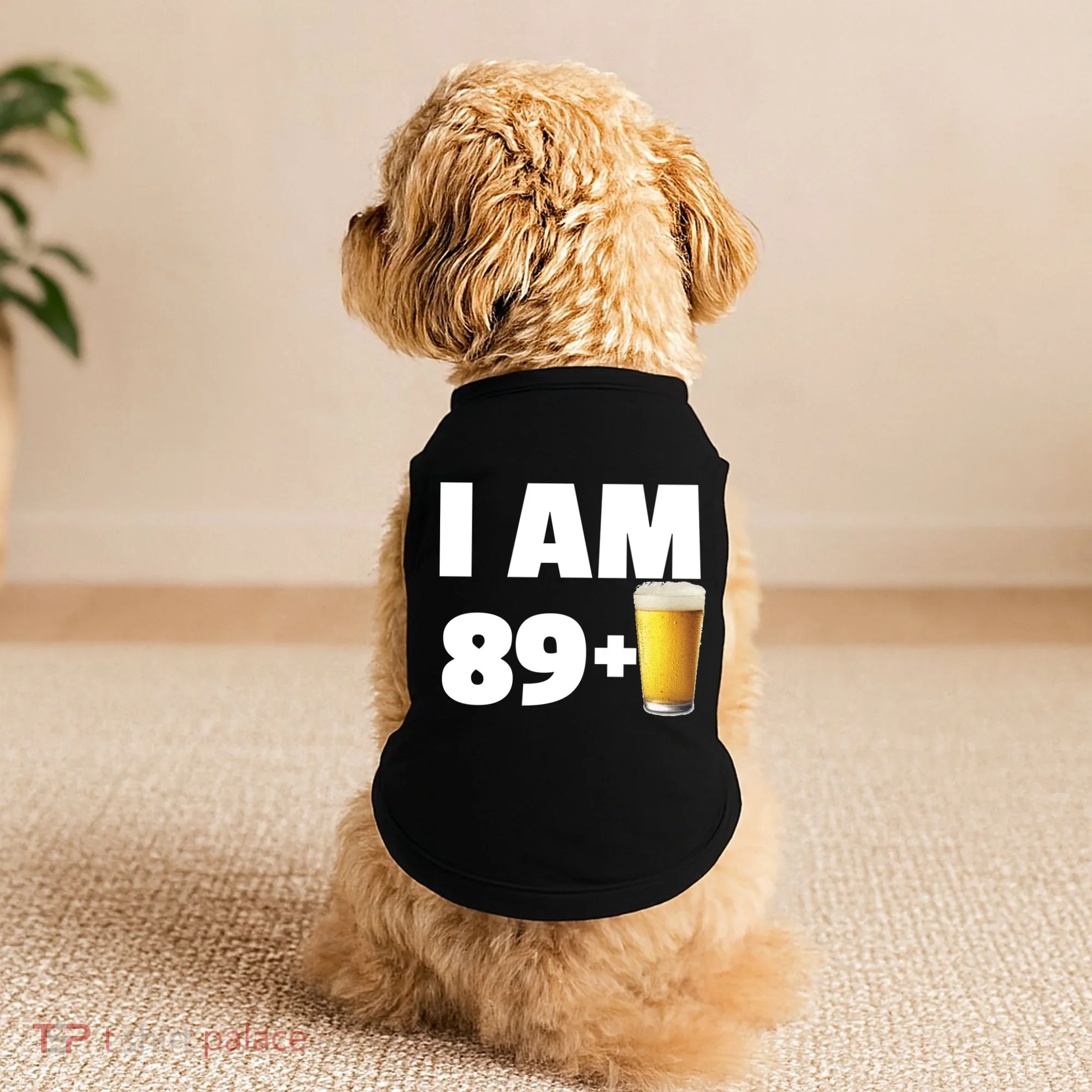I Am 89 Plus Beer 90th Birthday Doggie Tank