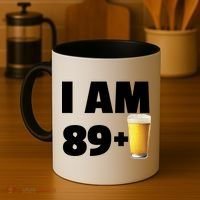 I Am 89 Plus Beer 90th Birthday Coffee Mug thumb 4