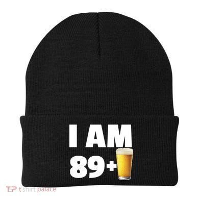 I Am 89 Plus Beer 90th Birthday Beanie