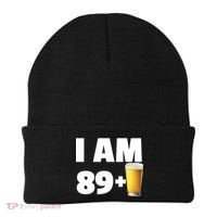 I Am 89 Plus Beer 90th Birthday Beanie thumb 0