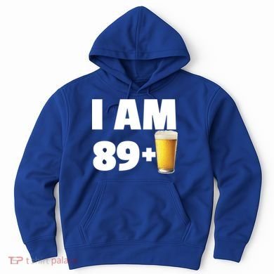 I Am 89 Plus Beer 90th Birthday Hoodie