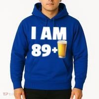 I Am 89 Plus Beer 90th Birthday Hoodie thumb 2