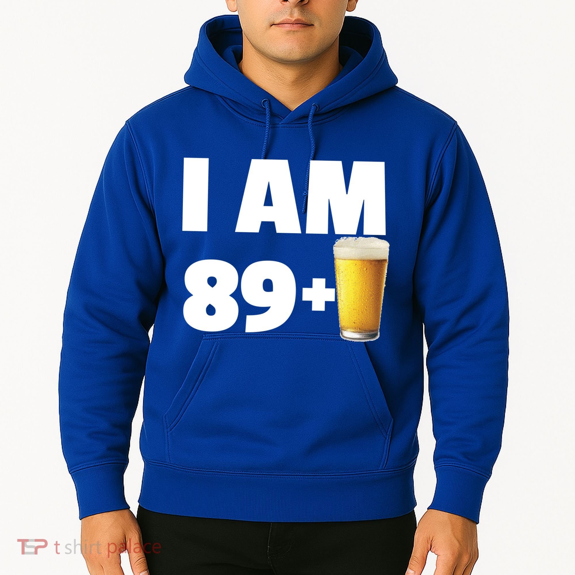 I Am 89 Plus Beer 90th Birthday Hoodie