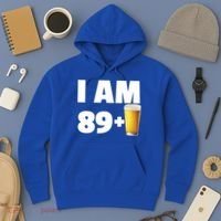I Am 89 Plus Beer 90th Birthday Hoodie thumb 3
