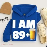 I Am 89 Plus Beer 90th Birthday Hoodie thumb 4