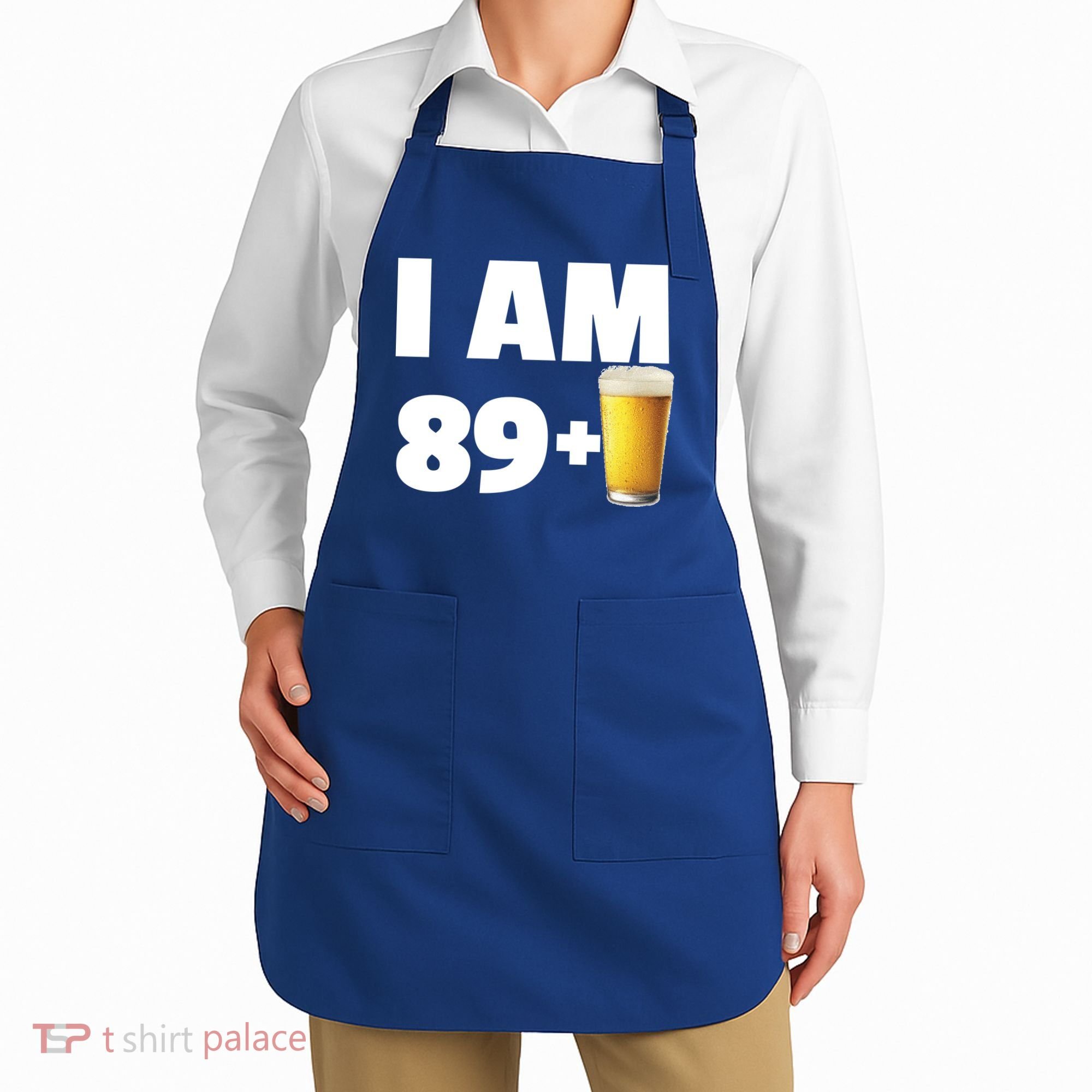 I Am 89 Plus Beer 90th Birthday Apron