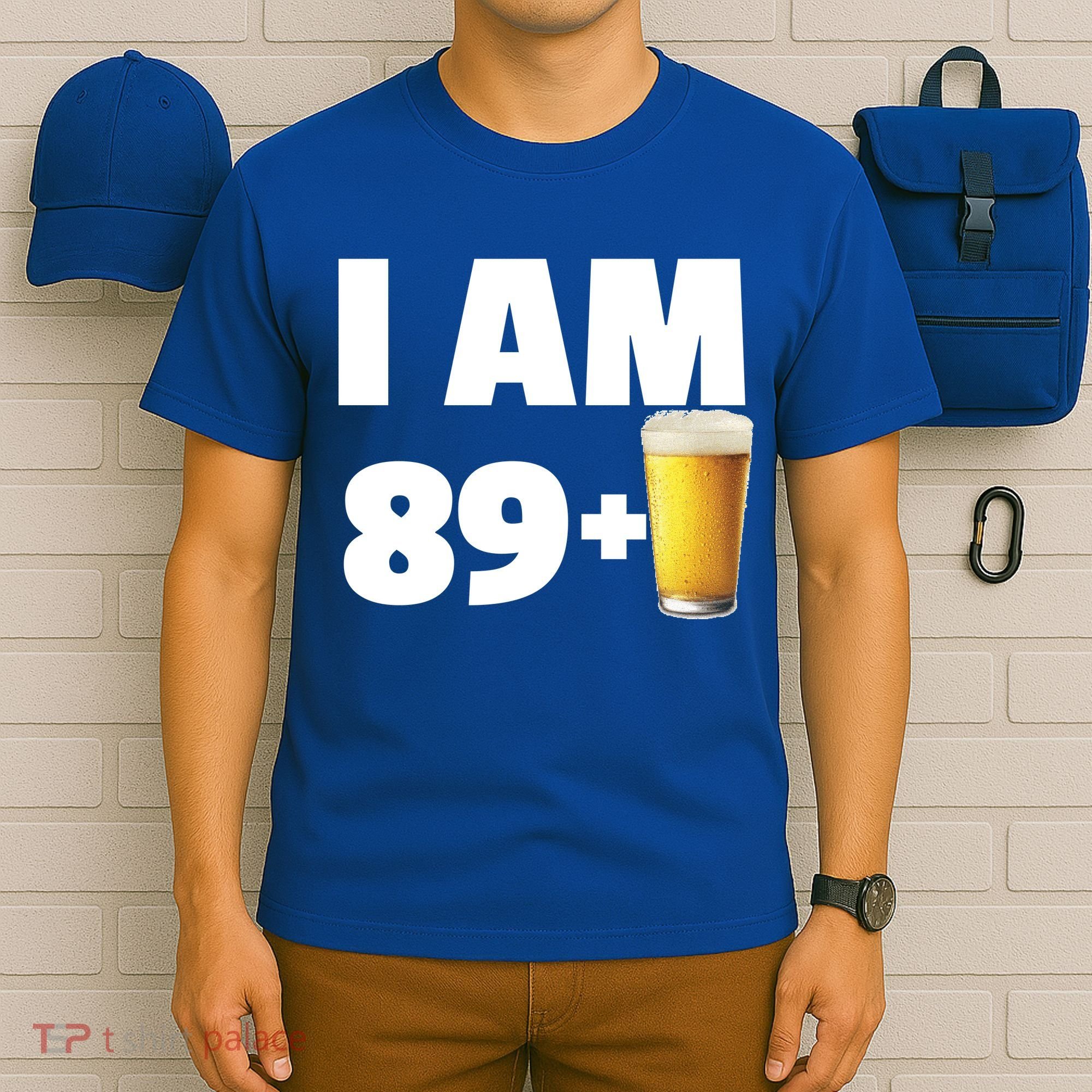 I Am 89 Plus Beer 90th Birthday T-Shirt
