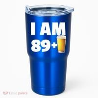 I Am 89 Plus Beer 90th Birthday Tumbler thumb 0