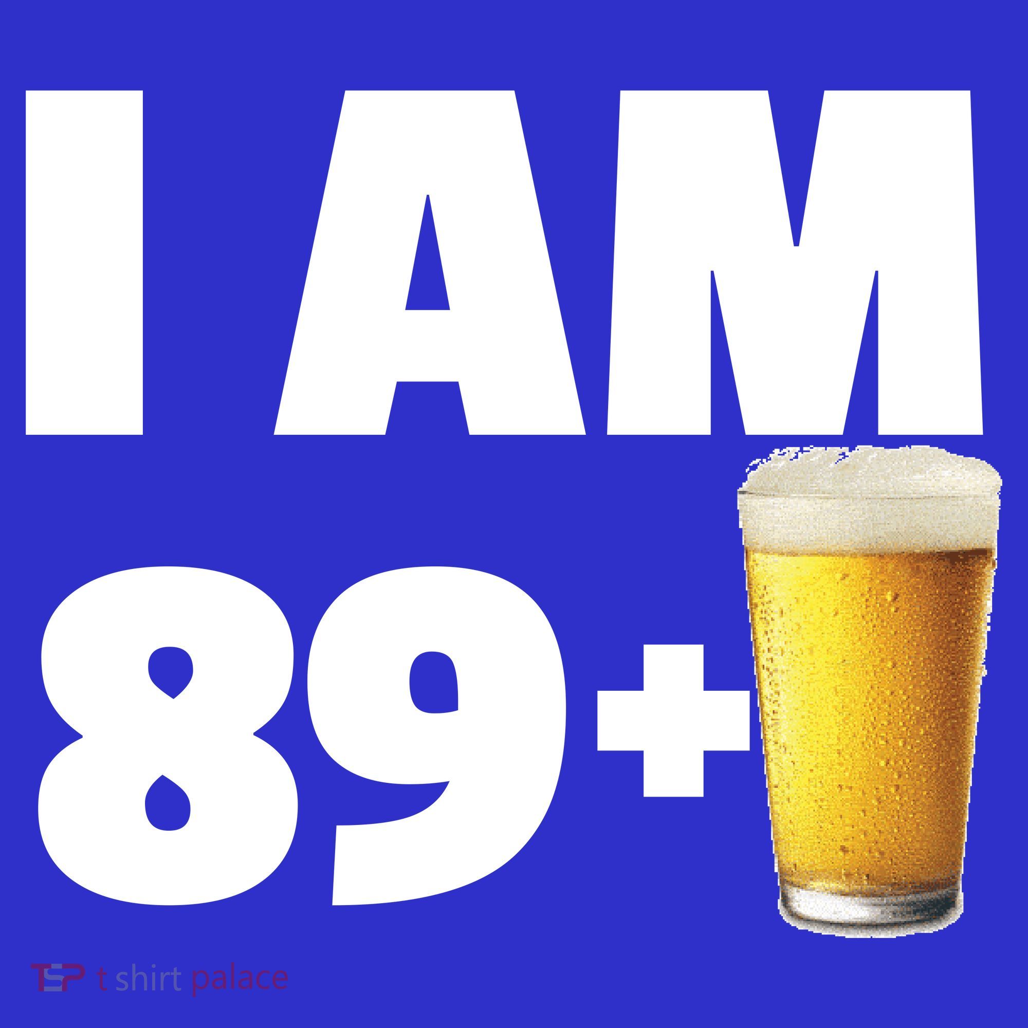 I Am 89 Plus Beer 90th Birthday Mousepad