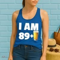 I Am 89 Plus Beer 90th Birthday Women's Tank Top thumb 2