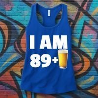 I Am 89 Plus Beer 90th Birthday Women's Tank Top thumb 3