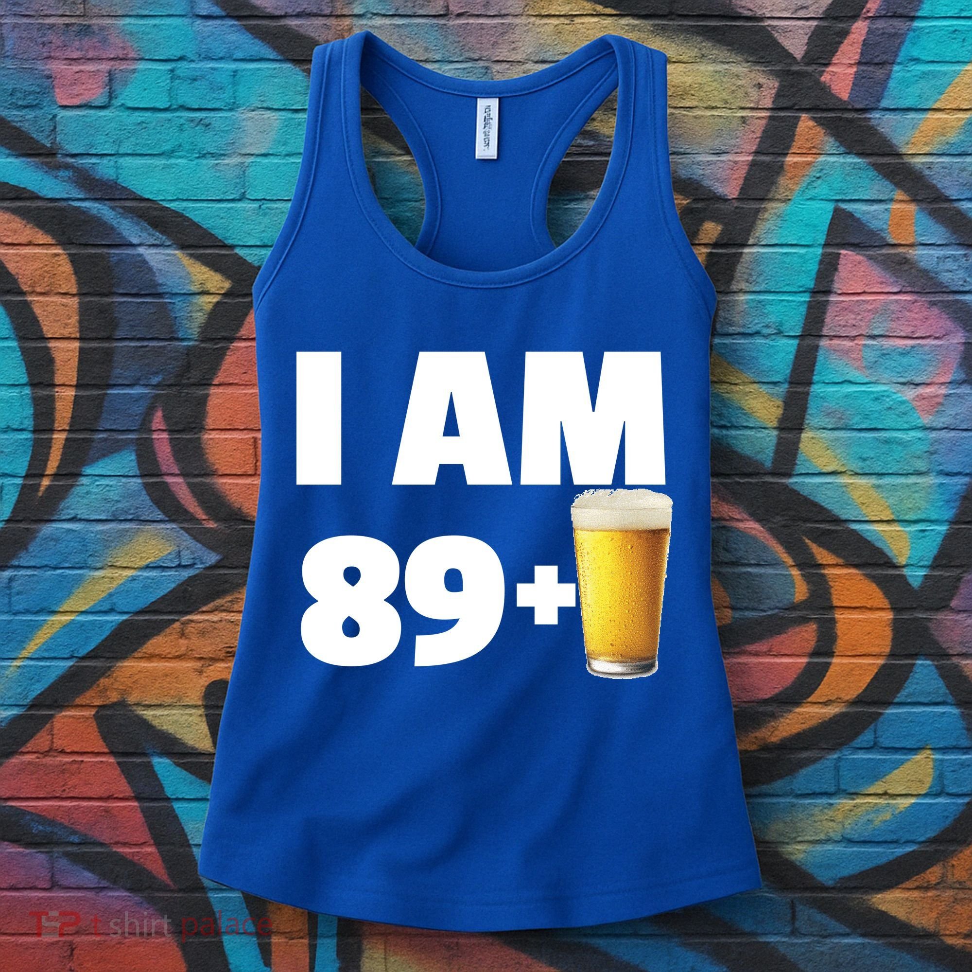 I Am 89 Plus Beer 90th Birthday Women's Tank Top