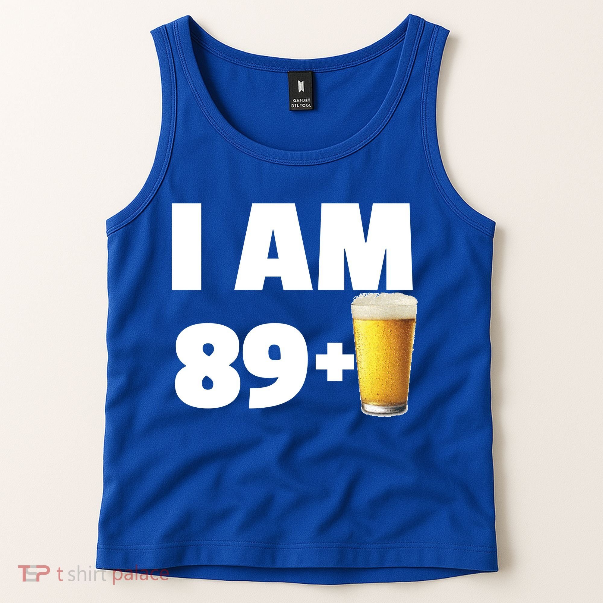 I Am 89 Plus Beer 90th Birthday Tank Top