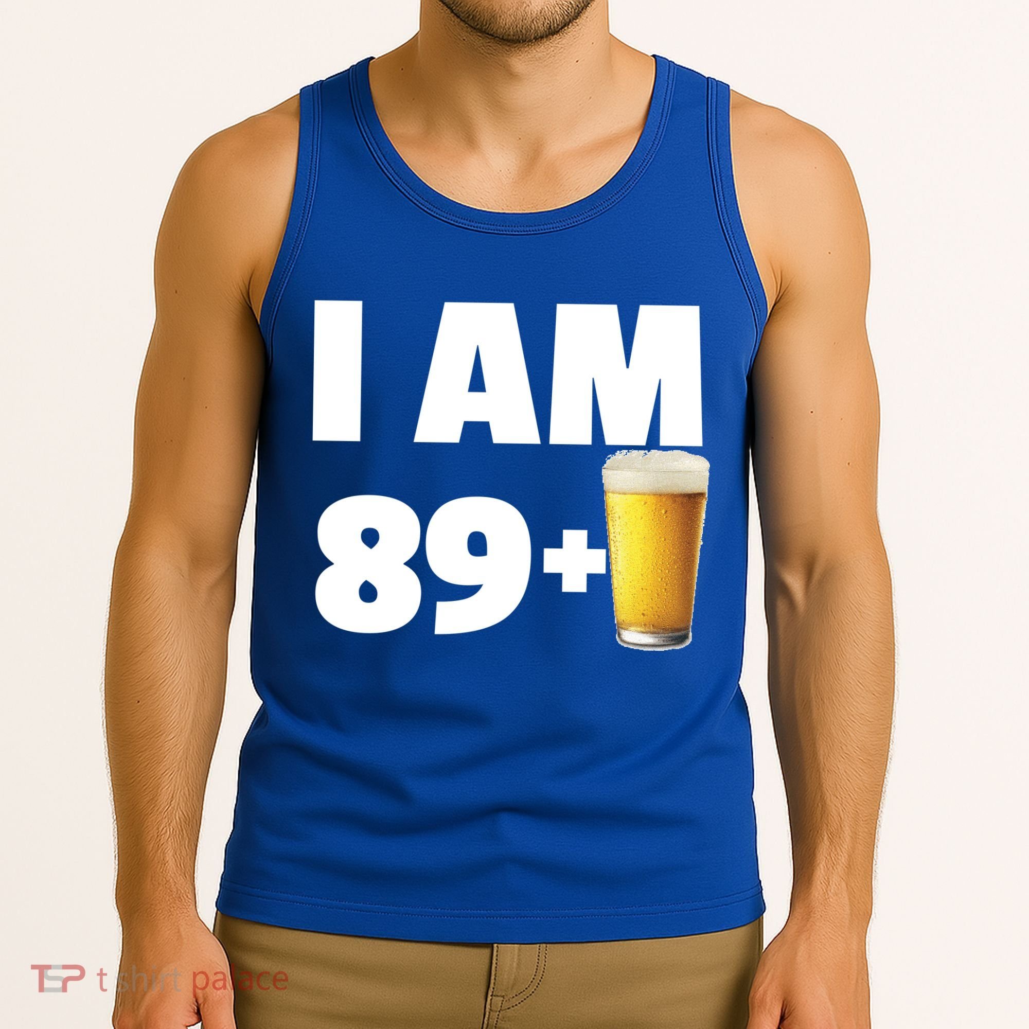 I Am 89 Plus Beer 90th Birthday Tank Top