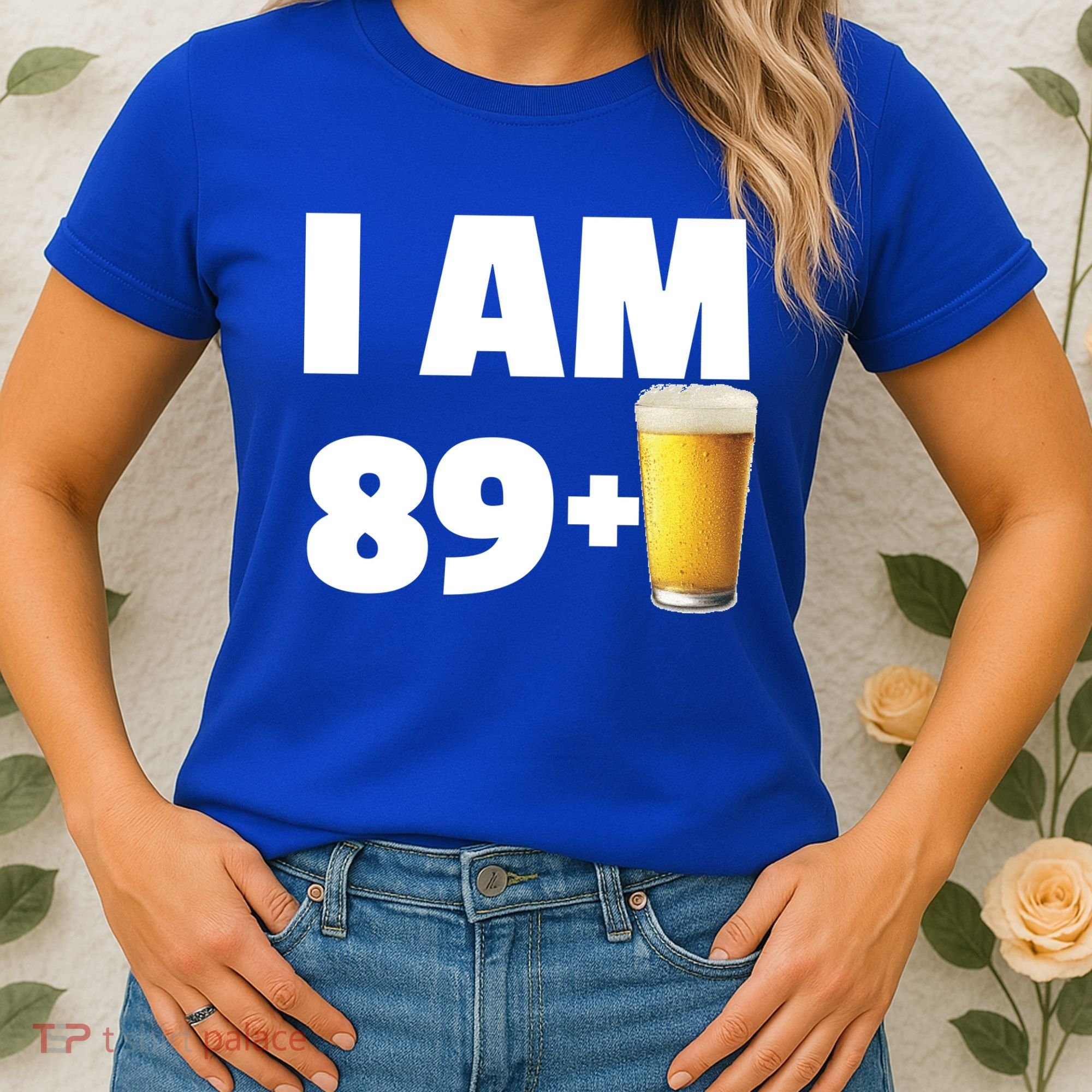 I Am 89 Plus Beer 90th Birthday Women's T-Shirt