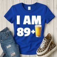 I Am 89 Plus Beer 90th Birthday Women's T-Shirt thumb 3