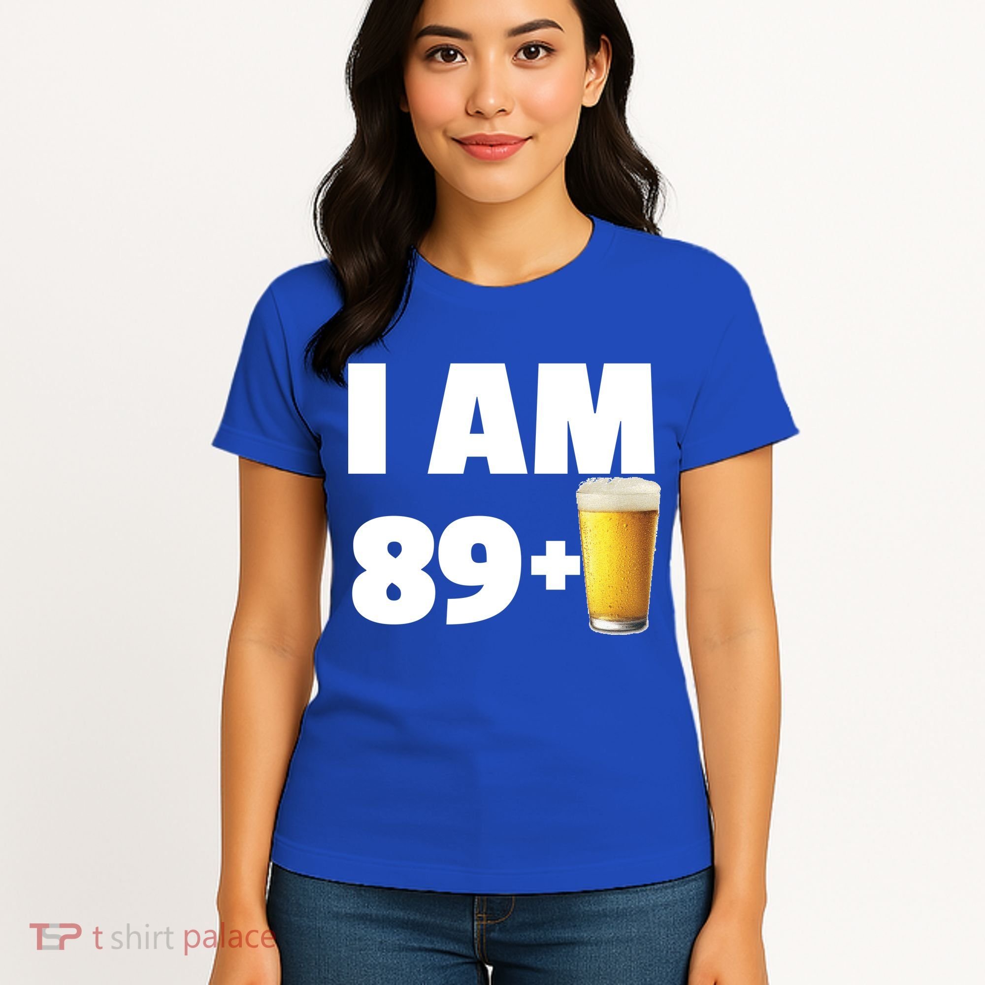 I Am 89 Plus Beer 90th Birthday Women's T-Shirt