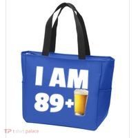 I Am 89 Plus Beer 90th Birthday Tote Bag thumb 3