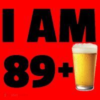I Am 89 Plus Beer 90th Birthday Santa Hat thumb 1