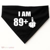 I Am 90 Middle Finger Funny 90th Birthday Gift USA-Made Doggie Bandana thumb 0