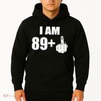 I Am 90 Middle Finger Funny 90th Birthday Gift Hoodie thumb 2