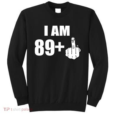 I Am 90 Middle Finger Funny 90th Birthday Gift Sweatshirt