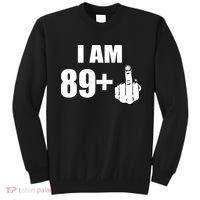 I Am 90 Middle Finger Funny 90th Birthday Gift Sweatshirt thumb 0