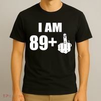 I Am 90 Middle Finger Funny 90th Birthday Gift T-Shirt thumb 3