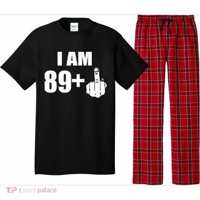 I Am 90 Middle Finger Funny 90th Birthday Gift Pajama Set