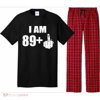 I Am 90 Middle Finger Funny 90th Birthday Gift Pajama Set thumb 0
