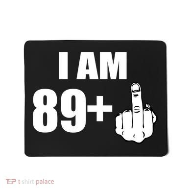I Am 90 Middle Finger Funny 90th Birthday Gift Mousepad