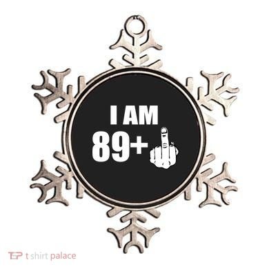 I Am 90 Middle Finger Funny 90th Birthday Gift Ornament