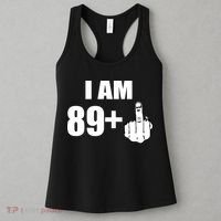 I Am 90 Middle Finger Funny 90th Birthday Gift Women's Tank Top thumb 3