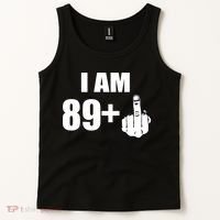 I Am 90 Middle Finger Funny 90th Birthday Gift Tank Top thumb 2