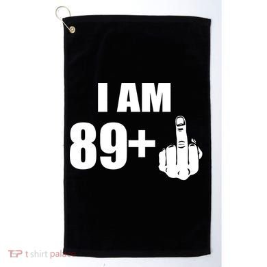 I Am 90 Middle Finger Funny 90th Birthday Gift Golf Towel
