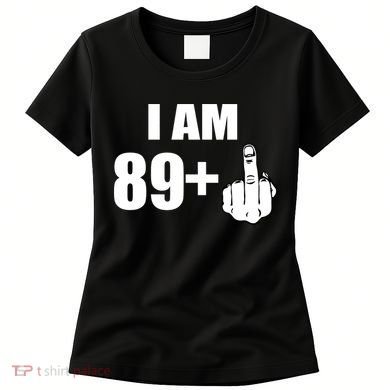 I Am 90 Middle Finger Funny 90th Birthday Gift Women's T-Shirt