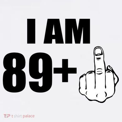 I Am 90 Middle Finger Funny 90th Birthday Gift Garment-Dyed Sweatshirt