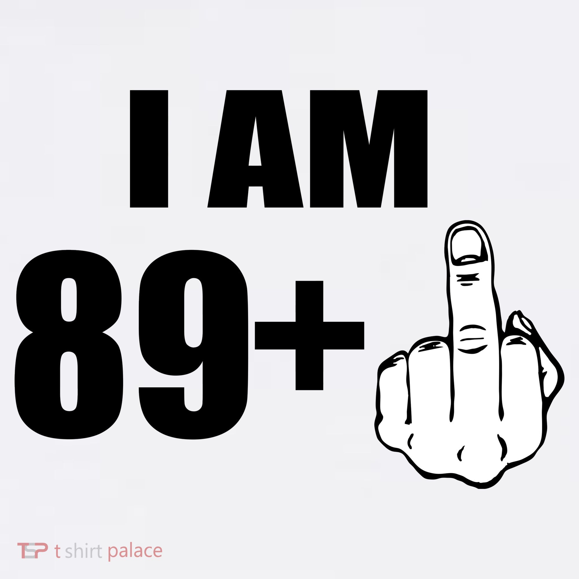 I Am 90 Middle Finger Funny 90th Birthday Gift Garment-Dyed Sweatshirt