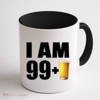 I Am 99 Plus Beer 100th Birthday Coffee Mug thumb 1