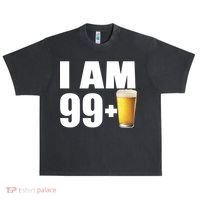 I Am 99 Plus Beer 100th Birthday Urban Oversized Heavyweight T-Shirt thumb 0