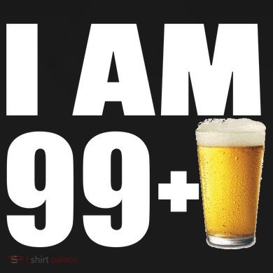 I Am 99 Plus Beer 100th Birthday Ladies PosiCharge Competitor Racerback Tank