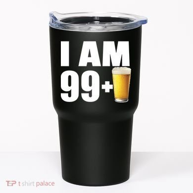 I Am 99 Plus Beer 100th Birthday Tumbler