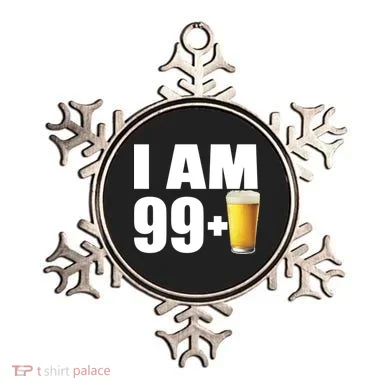 I Am 99 Plus Beer 100th Birthday Ornament
