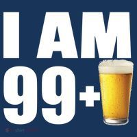 I Am 99 Plus Beer 100th Birthday USA-Made Doggie Bandana thumb 2