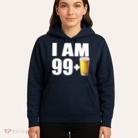 I Am 99 Plus Beer 100th Birthday Hoodie thumb 5