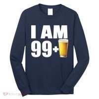 I Am 99 Plus Beer 100th Birthday Long Sleeve Shirt thumb 0
