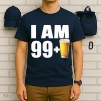 I Am 99 Plus Beer 100th Birthday T-Shirt thumb 6