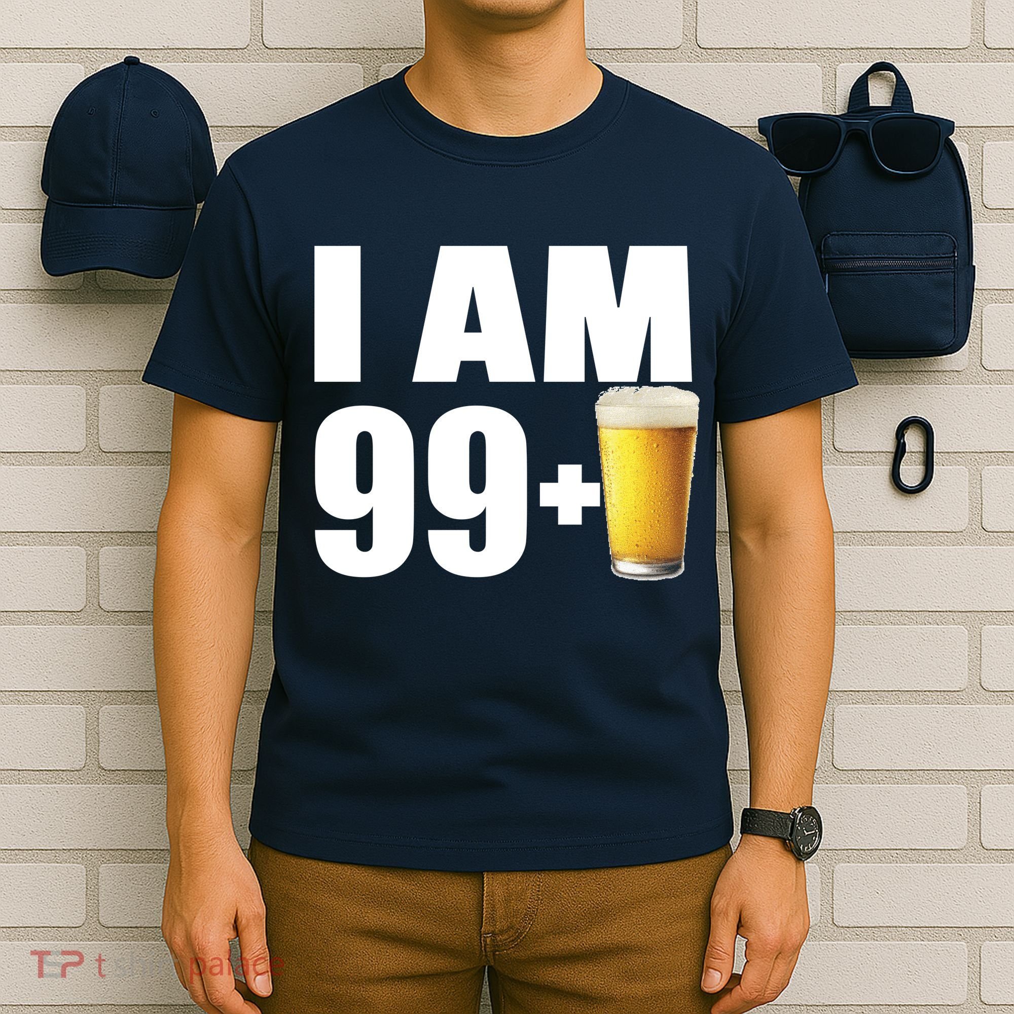 I Am 99 Plus Beer 100th Birthday T-Shirt